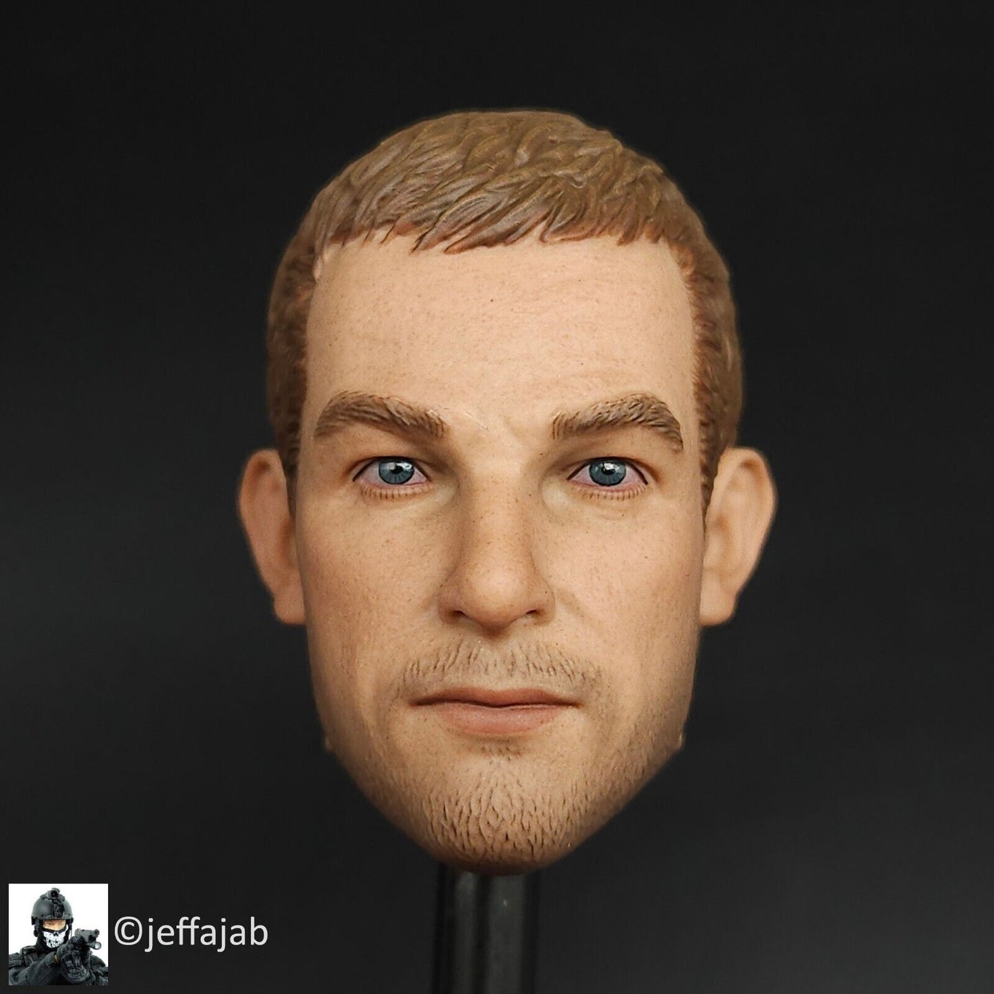 1:6 Easy & Simple Dutch DSI Sniper Male Head Sculpt for 12" Figures