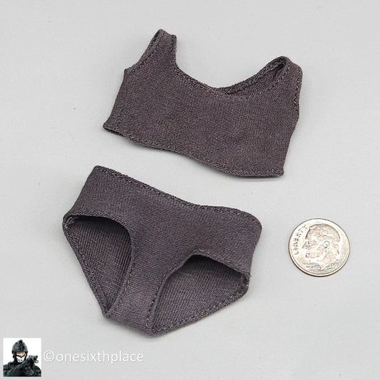 1:6 Hot Toys TrueType Cuban American Female Gray Underwear for 12" Figures