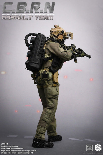 1:6 Easy & Simple CBRN Assault Team Patches Set for 12" Figures