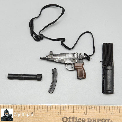 1:6 Villains Female Spy Matilda Skorpion Machine Gun Pistol for 12" Figures