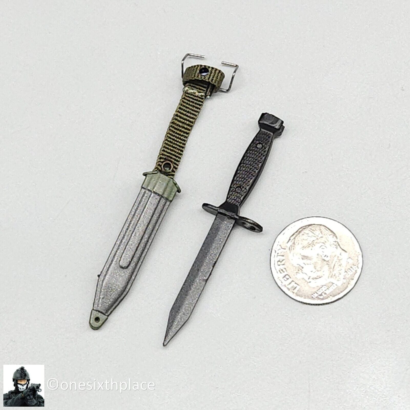 1:6 QO Toys Vietnam US Army Corpsman M6 Bayonet Knife & Sheath for 12" Figures