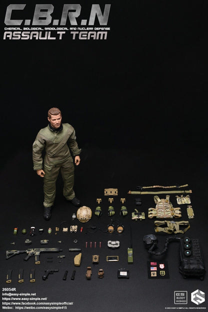 1:6 Easy & Simple CBRN Assault Team Patches Set for 12" Figures