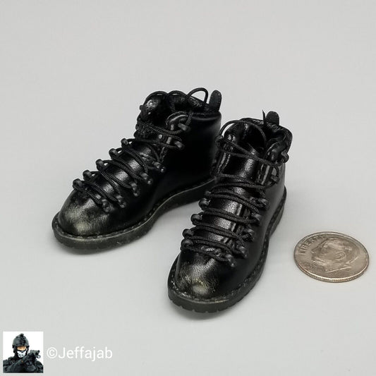 1:6 Easy & Simple PMC Urban Operation Sniper Black Hiking Boots 12" Figures