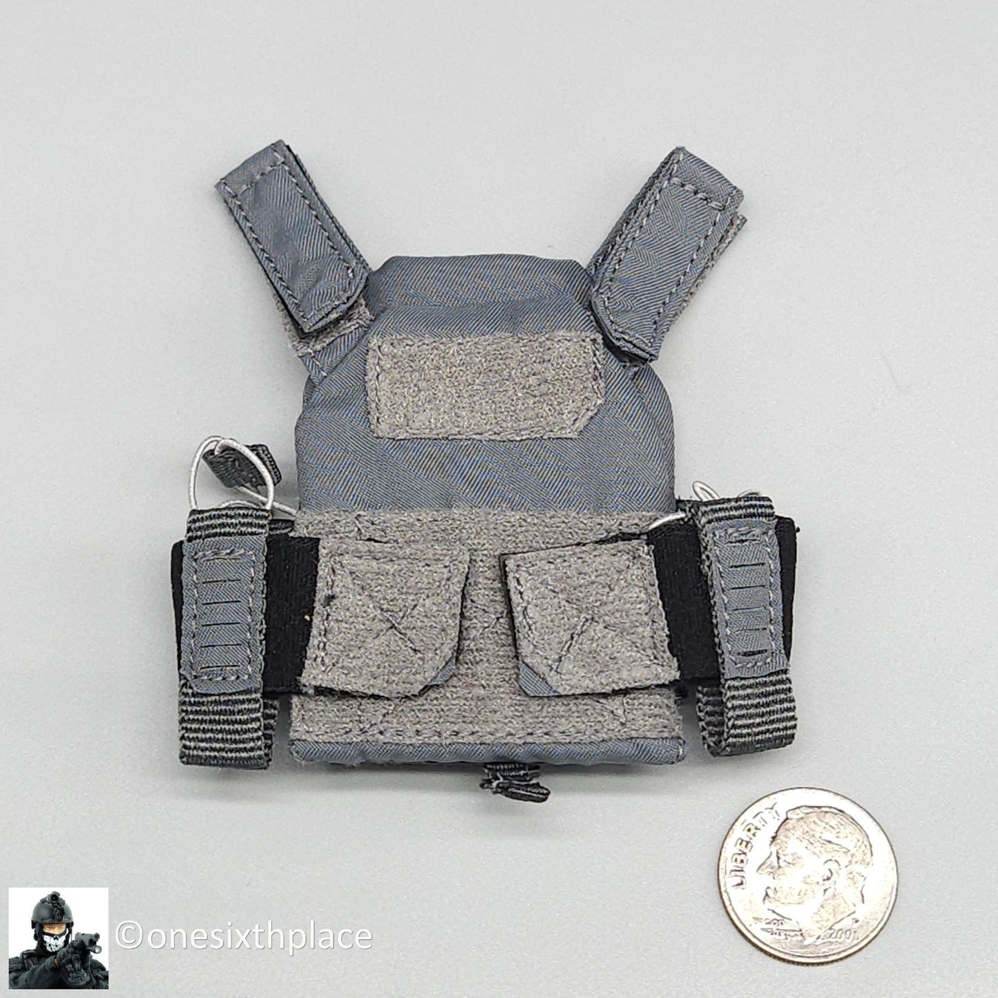 1:6 scale Easy & Simple PMC Weapon Specialist Gray Plate Carrier