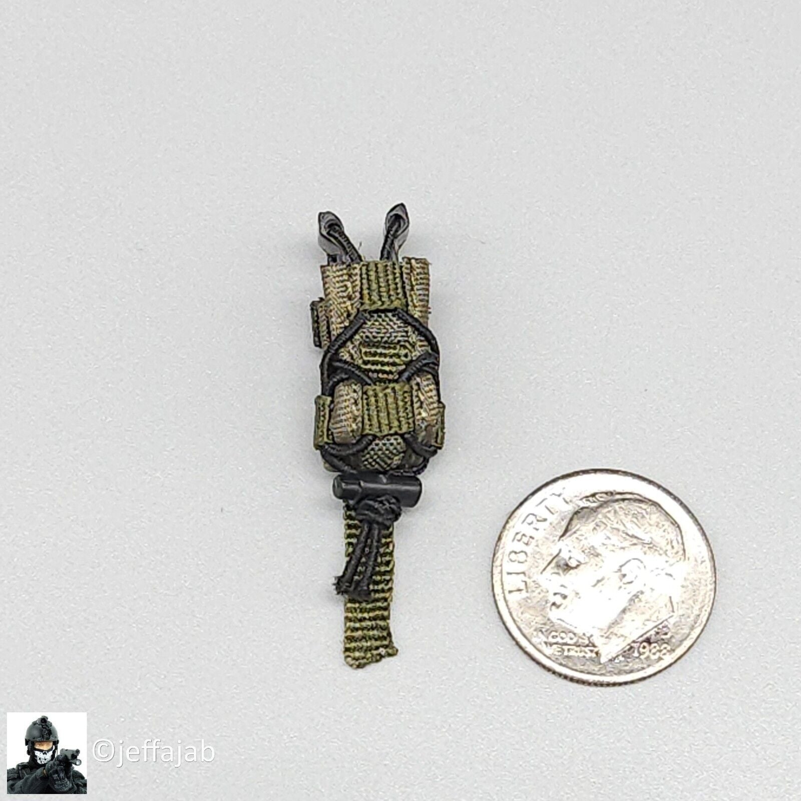 1:6 DamToys Russian Spetsnaz FSB Alpha Gunner Green Pistol Mag Taco Pouch (x1)