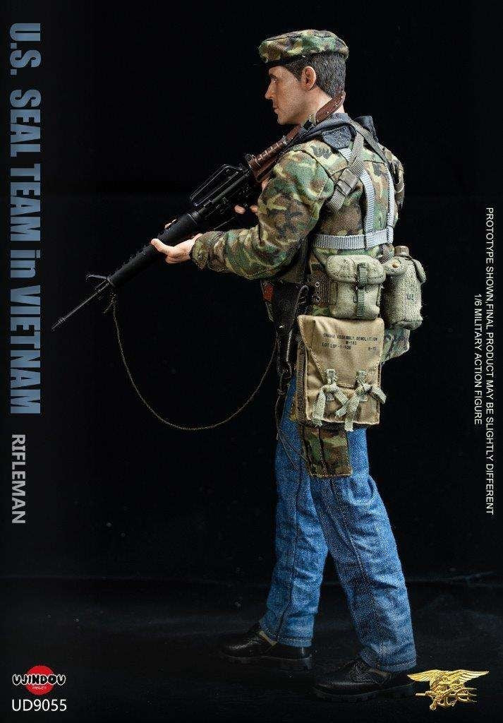 1:6 scale Ujindou US SEAL Team Rifleman in Vietnam Metal Knife for 12" Figures
