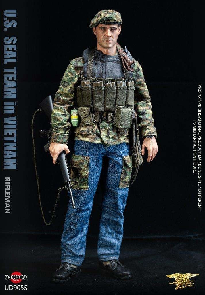 1:6 scale Ujindou US SEAL Team Rifleman in Vietnam Jeans Pants for 12" Figures