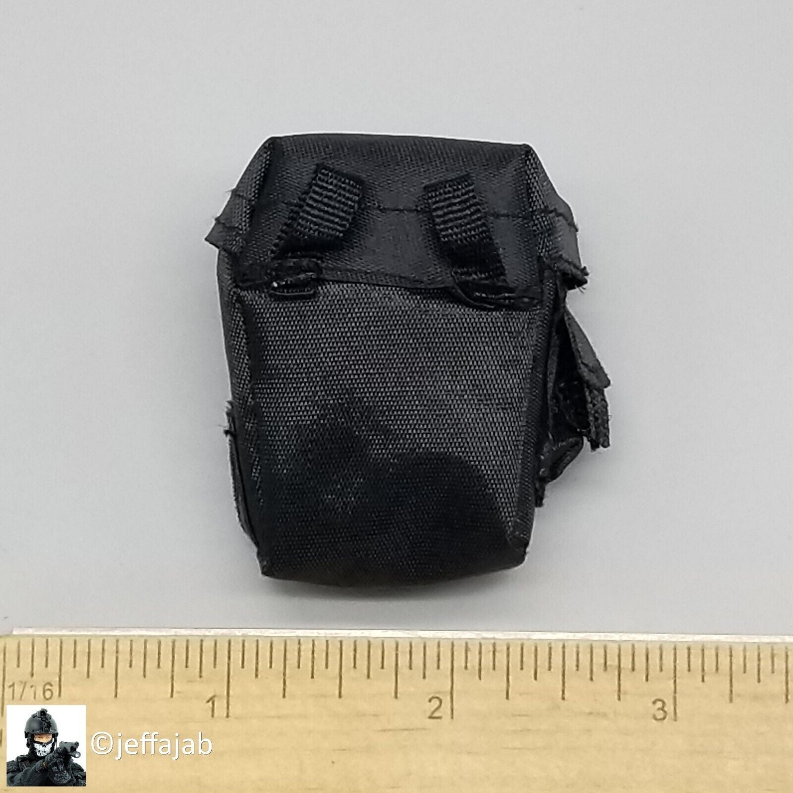 1:6 Dragon Black Gas Mask Pouch for 12" Figures SWAT SAS GSG-9 CIA