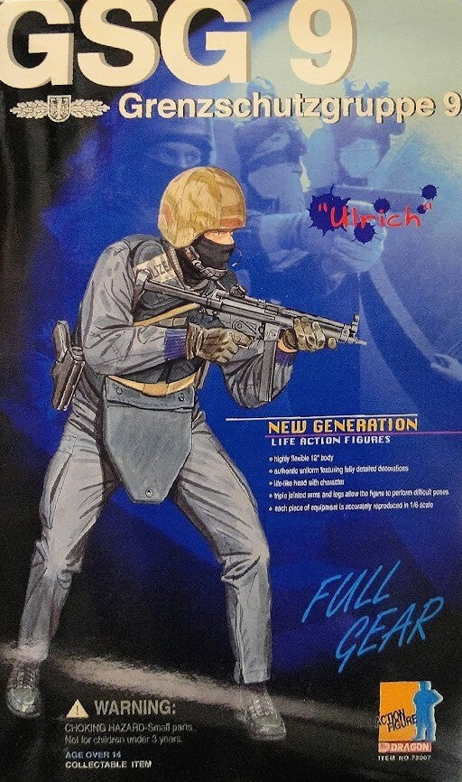 1:6 scale Dragon GSG-9 Ulrich Helmet w/ Visor for 12" Figures