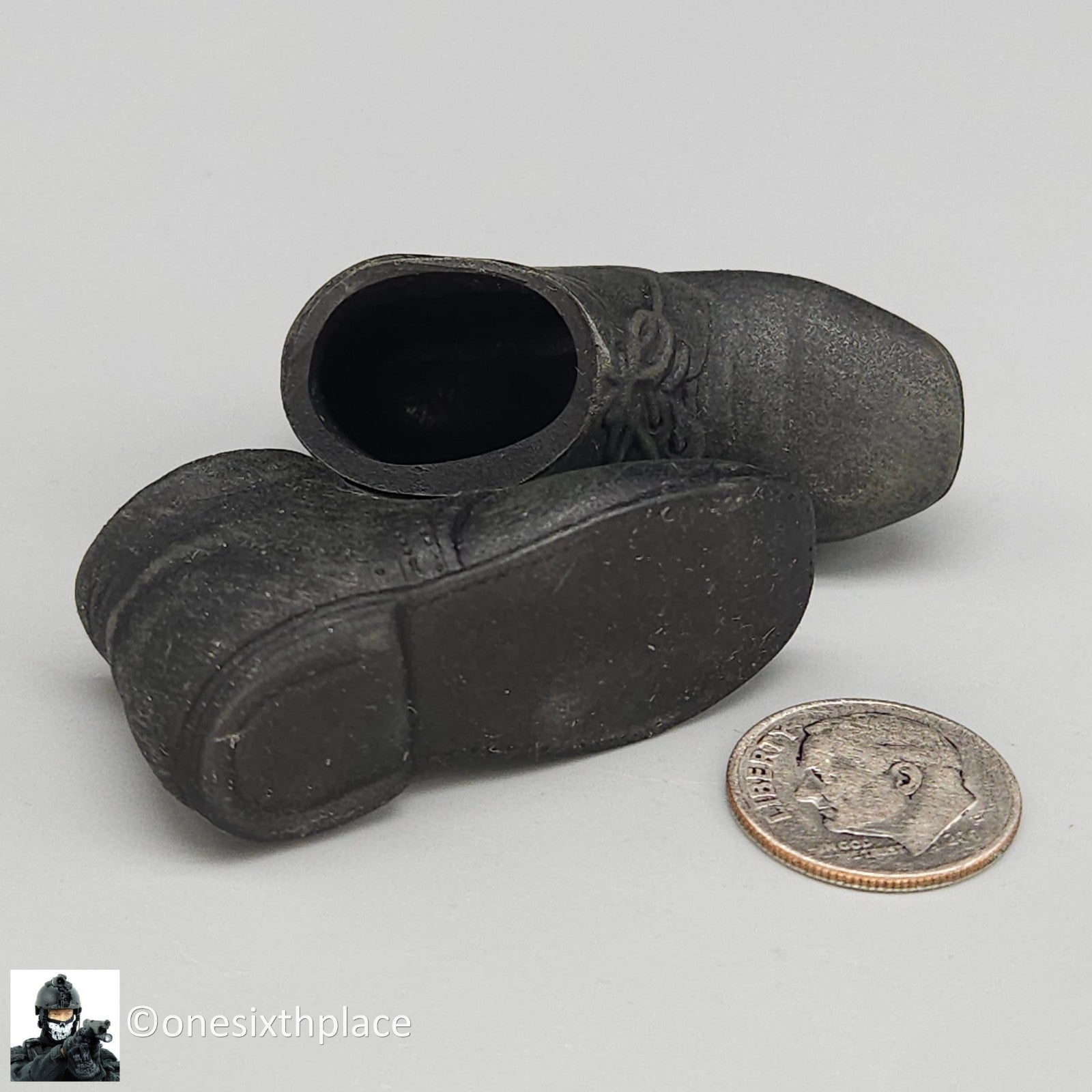 1:6 scale Sideshow Civil War Brogans Shoes (Foot Type) for 12" Figures
