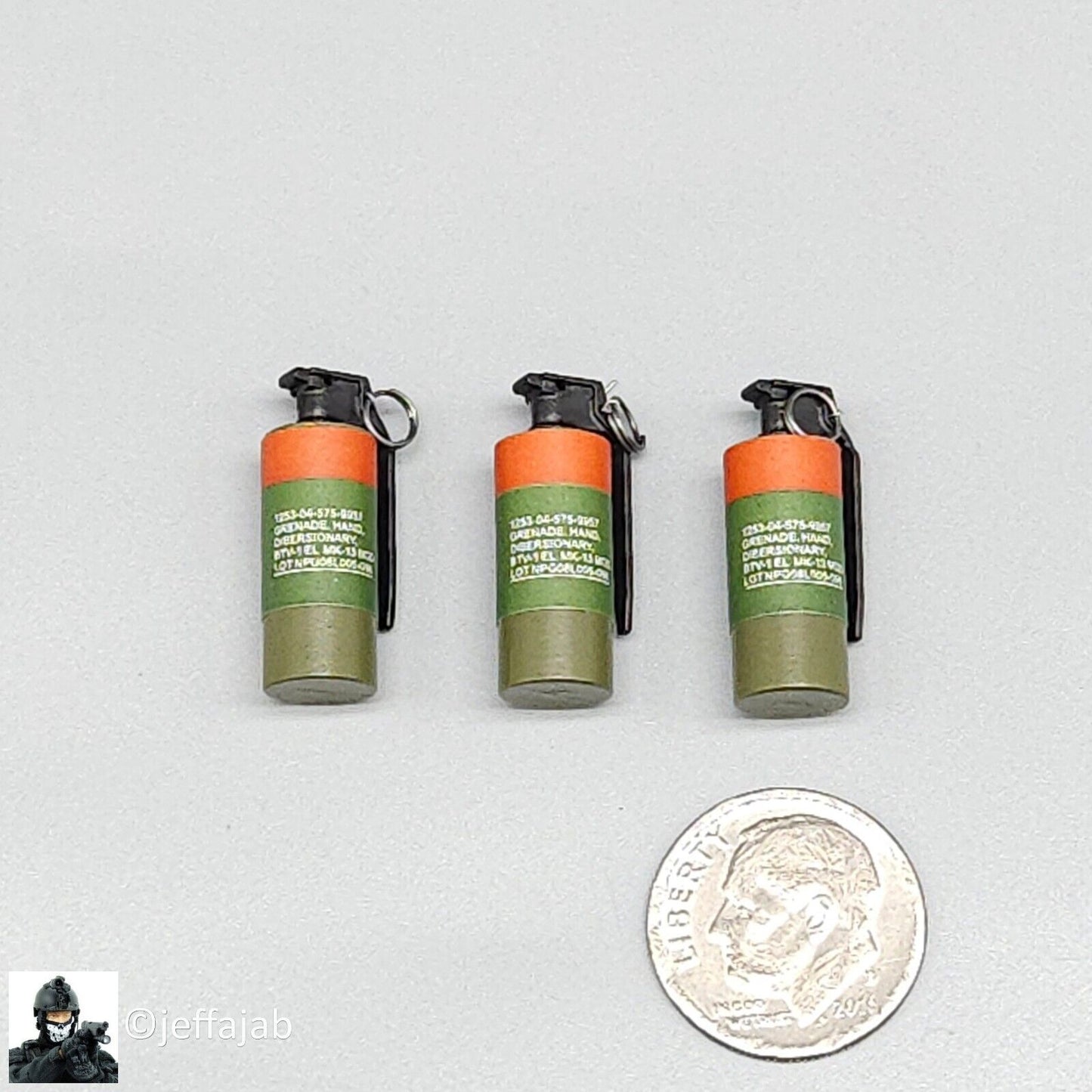 1:6 Easy & Simple Delta Force Chronology 2022 MK13 Flashbang Grenade (x3)