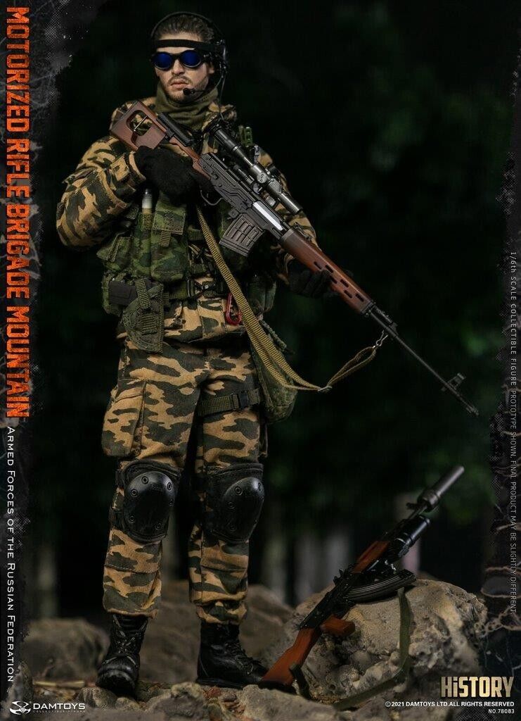 1:6 DamToys Russian Motorized Rifle Brigade Radio w/ Headset for 12" Figures