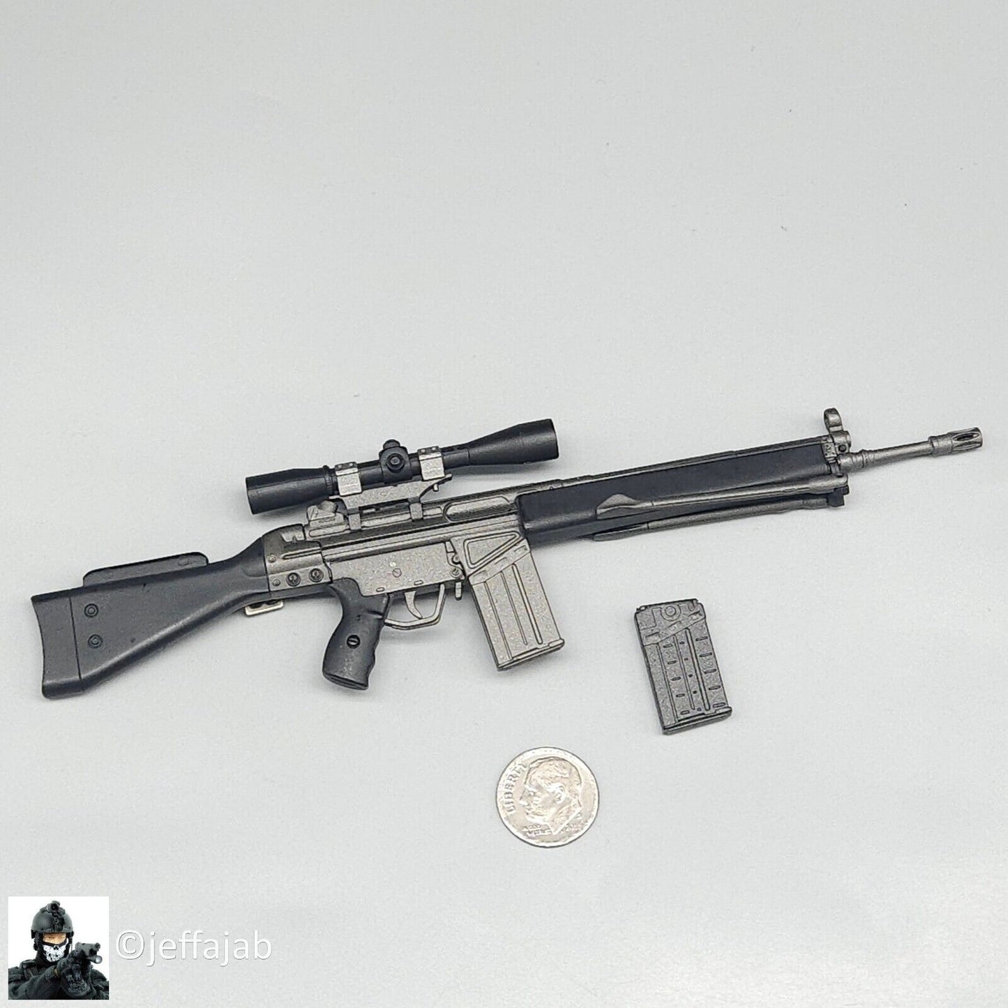 1:6 scale Dragon HK SDU G3 HK41 Sniper Rifle for 12" Figures