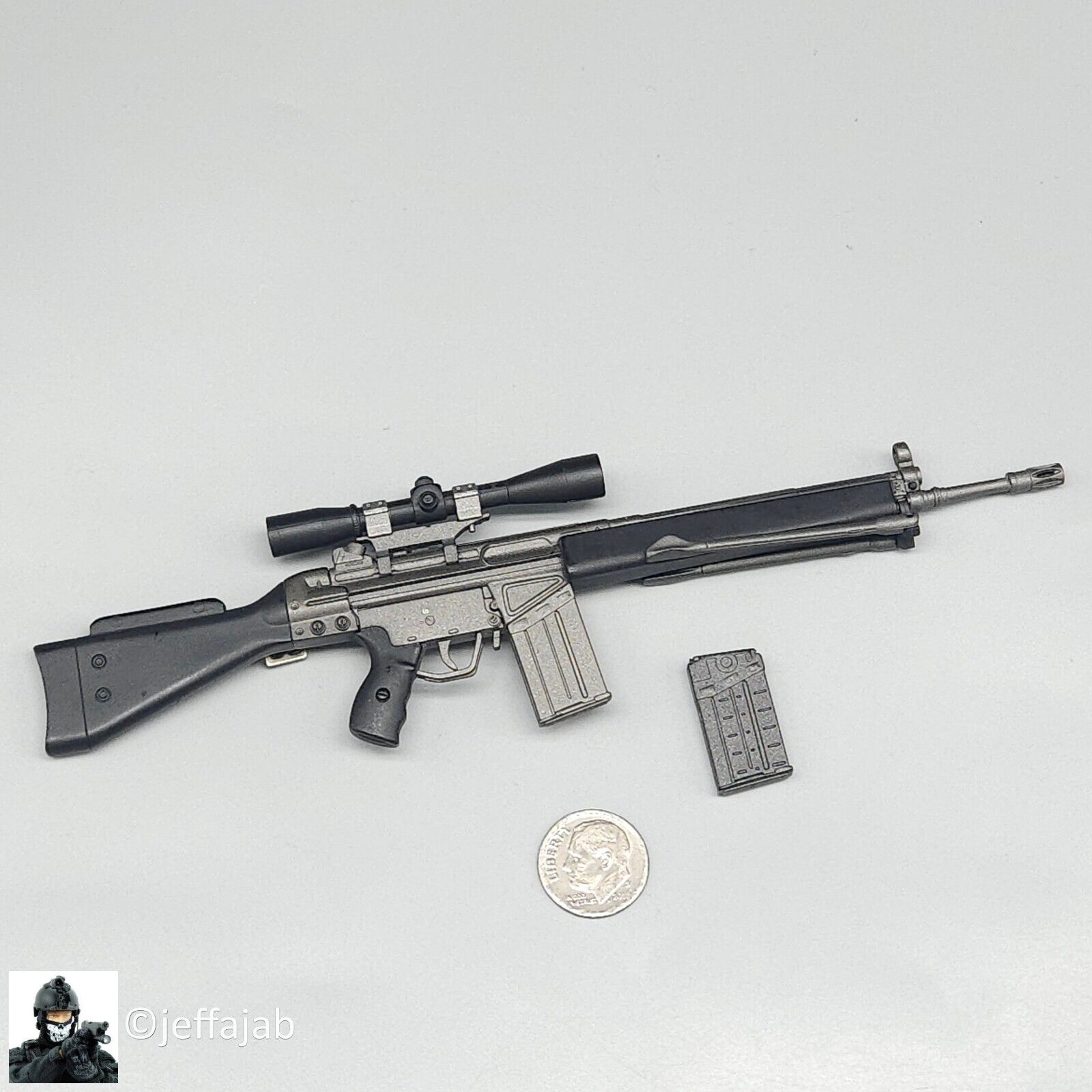 1:6 scale Dragon HK SDU G3 HK41 Sniper Rifle for 12" Figures