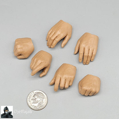 1:6 DiD Advanced Male Body (Slim Version) 2.0 Male Hands Set for 12" Figures