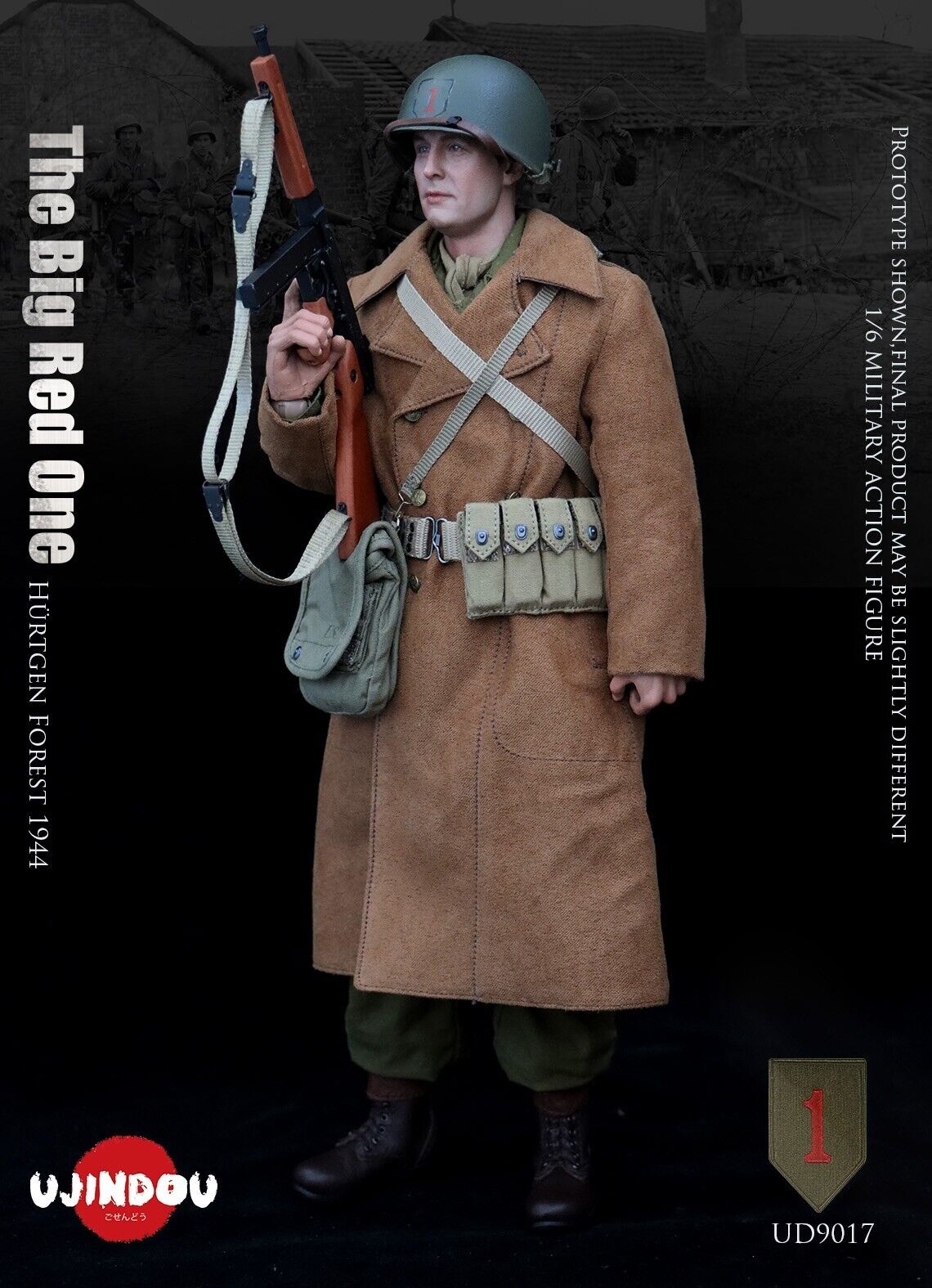 1:6 Ujindou WWII The Big Red One US Army M39 Overcoat for 12" Figure