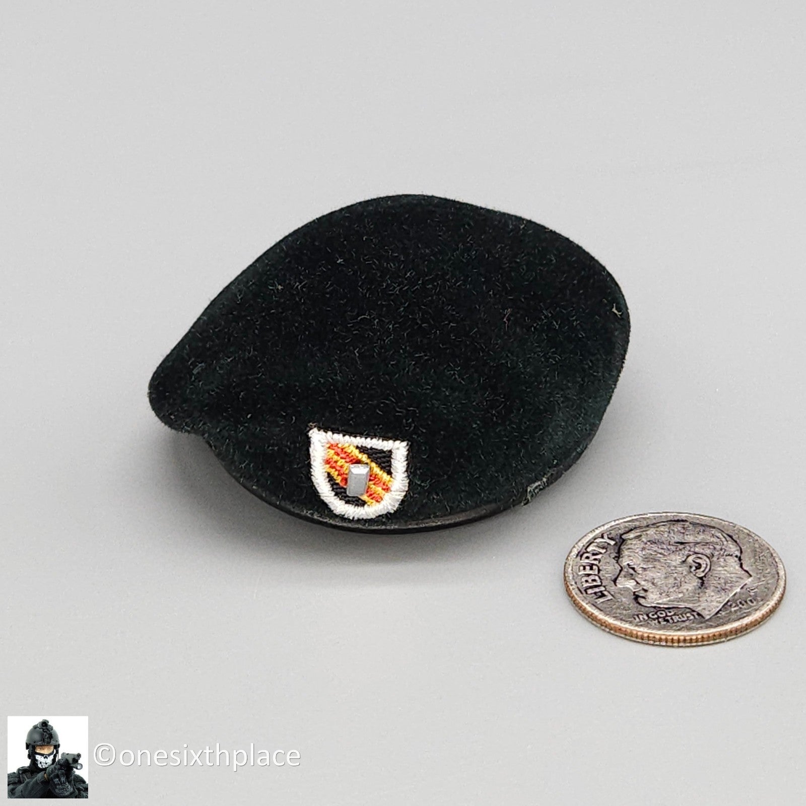 1:6 scale Dragon Vietnam Mike Green Beret Hat Cap w/ Flash for 12" Figures