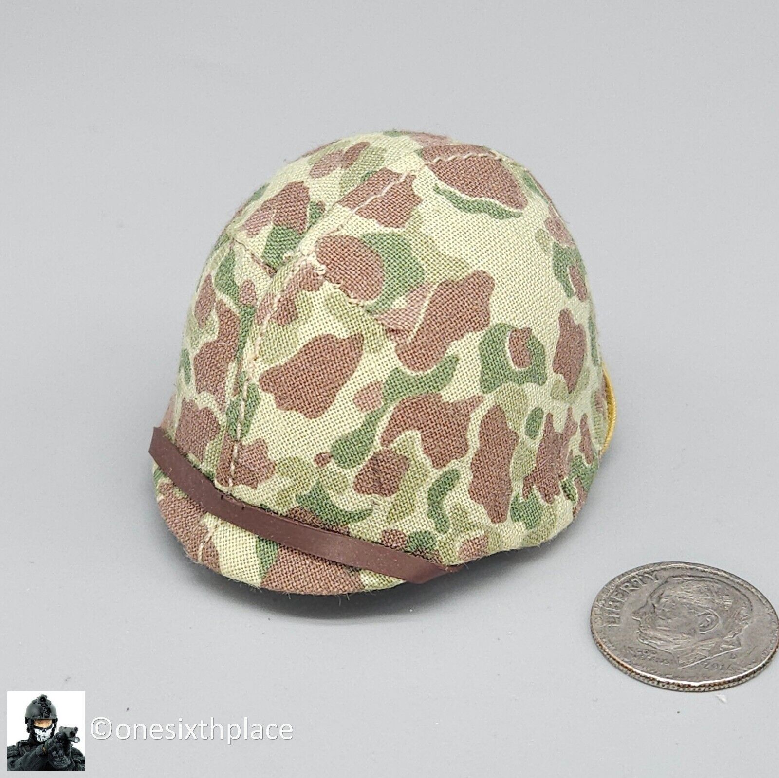 1:6 Dragon WWII USMC Helmet w/ Jungle Camo Cover for 12" Figures