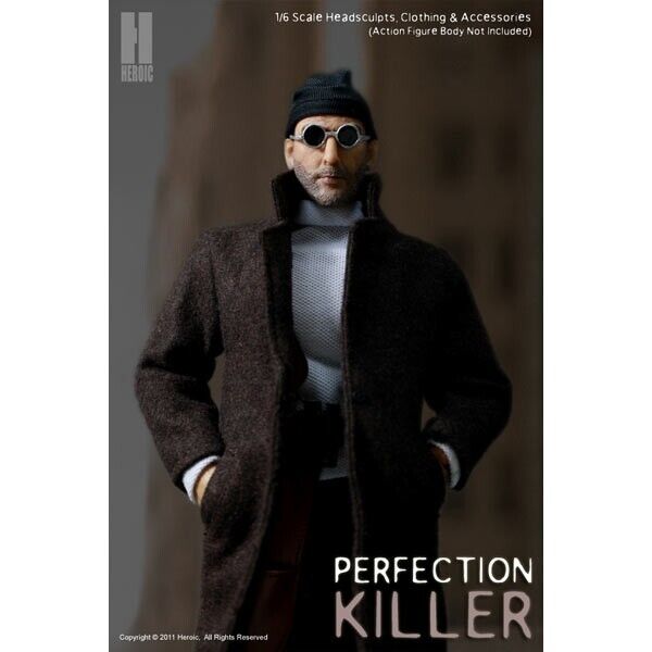 1:6 scale Heroic Leon the Professional Jean Reno Male Head Sculpt for 12" Figure