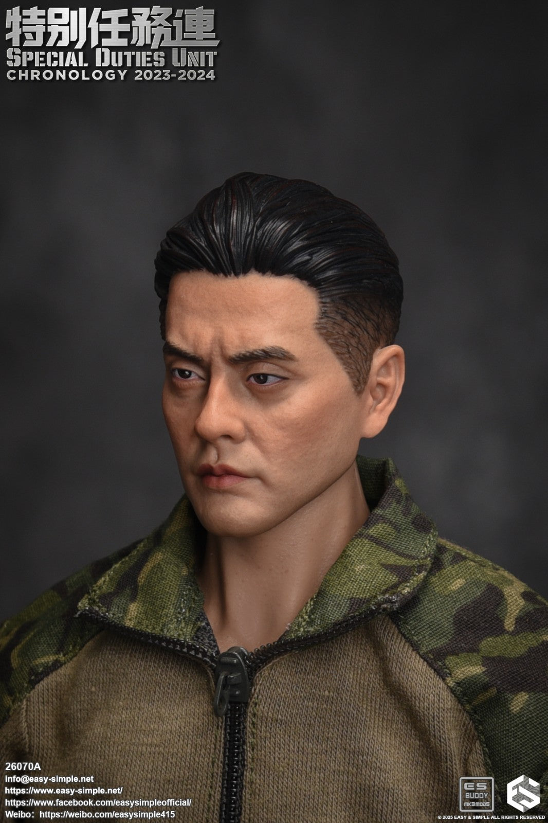 1:6 scale Easy & Simple SDU Assault Team 2023-2024 Male Head Sculpt 12" Figures
