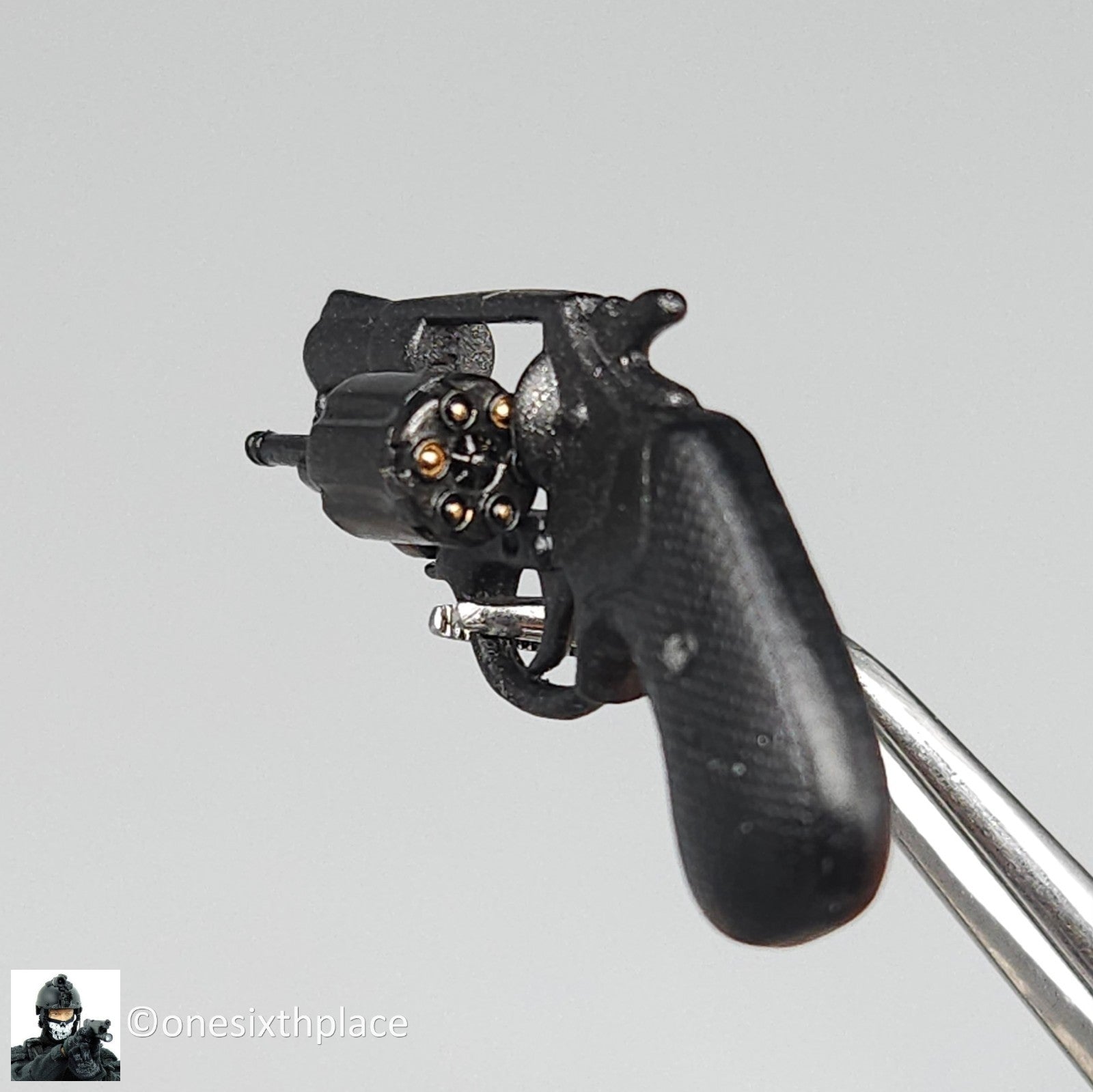 1:6 scale BBI Metal .38 Snub Revolver Pistol w/ Shoulder Holster for 12" Figures