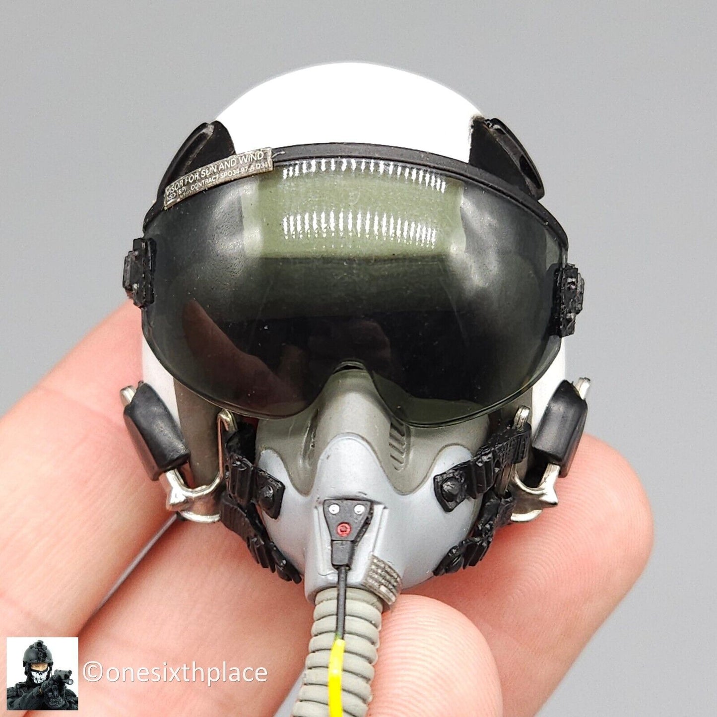 1:6 BBI Naval Pilot HGU-55 Flight Helmet Set READ NOTES for 12" Figures