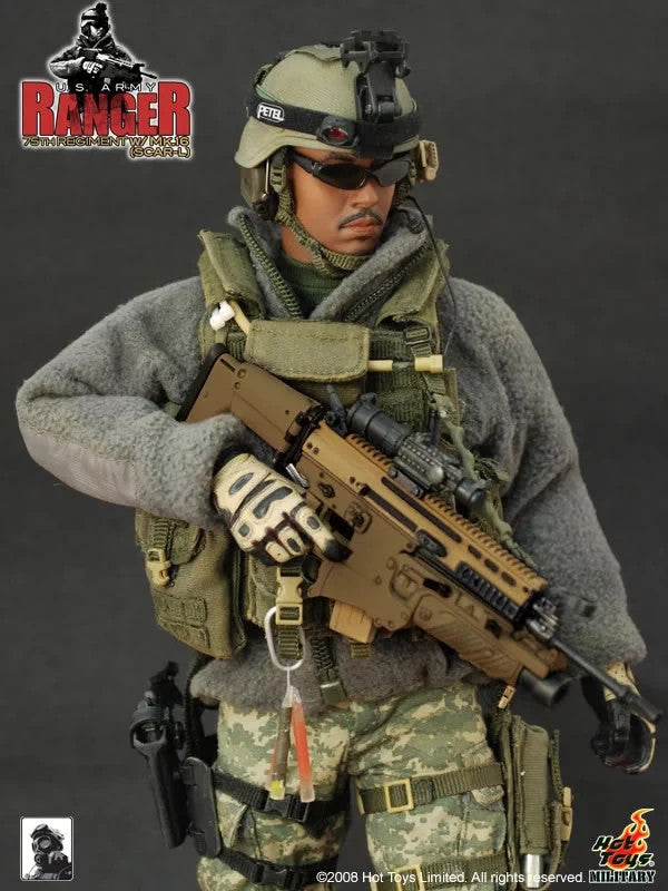 1:6 scale Hot Toys 75th Ranger Regiment Camo MICH Helmet & NVG for 12" Figures