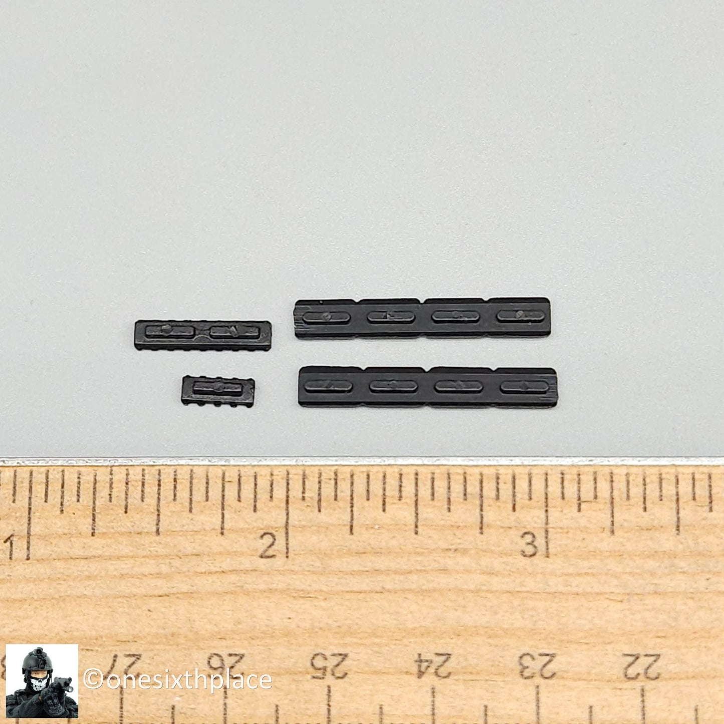 1:6 Easy & Simple PMC Mlok Rifle Rails w/ Rail Covers for 12" Figures 06042D