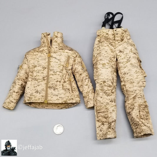 1:6 Easy & Simple Recce Element AOR1 Camo PCU Winter Uniform Set for 12" Figures