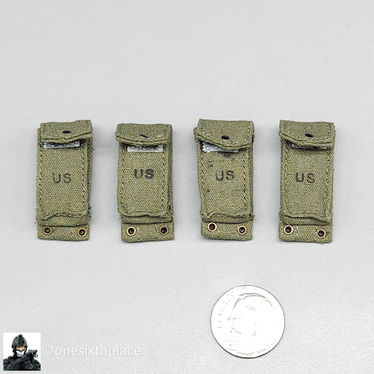 1:6 scale QOrange Vietnam USMC in Hue 1968 M14 Ammo Pouches (x4) for 12" Figures