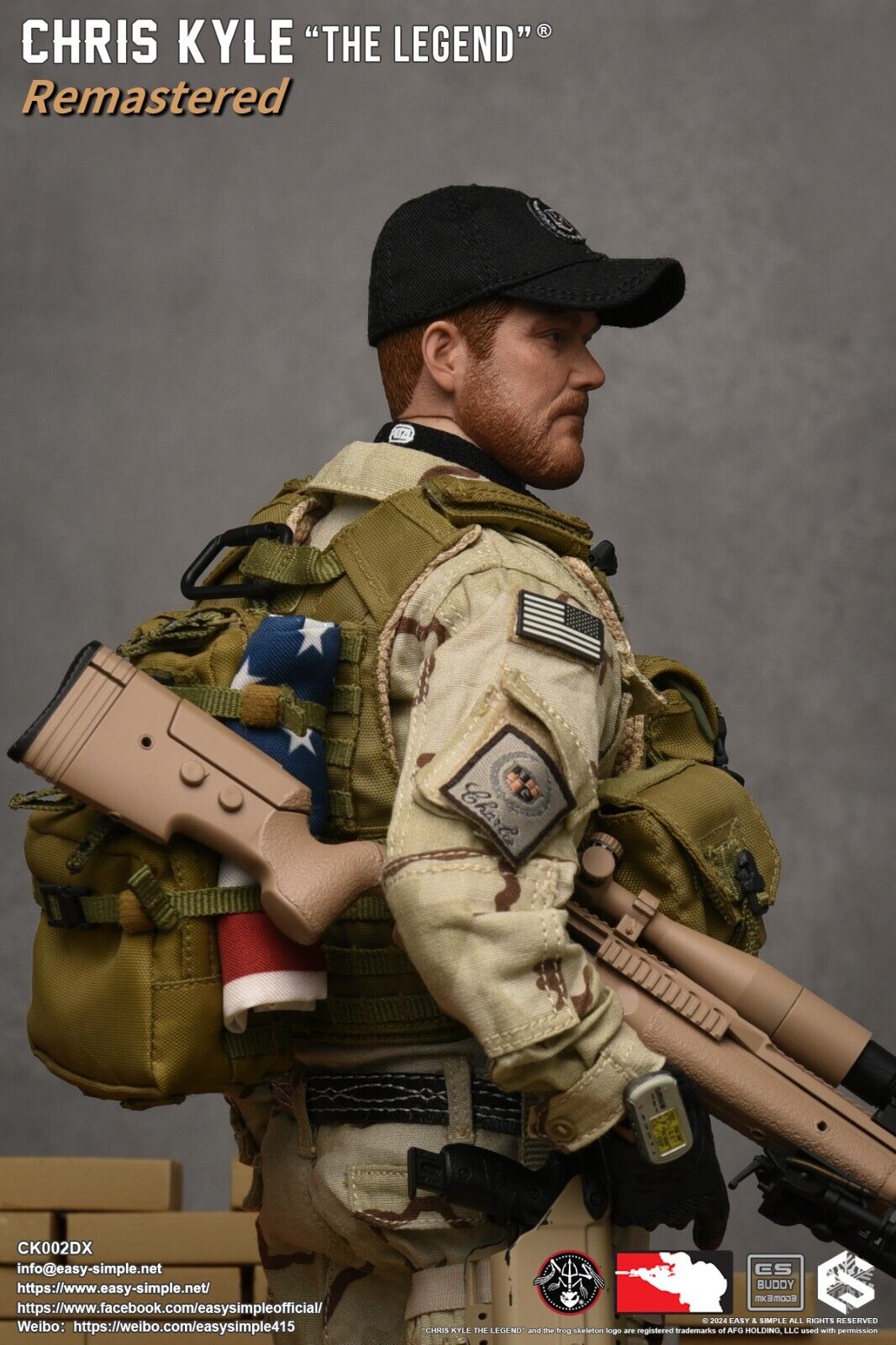 1:6 scale Easy & Simple Chris Kyle The Legend Remastered Deluxe Version CK002DX