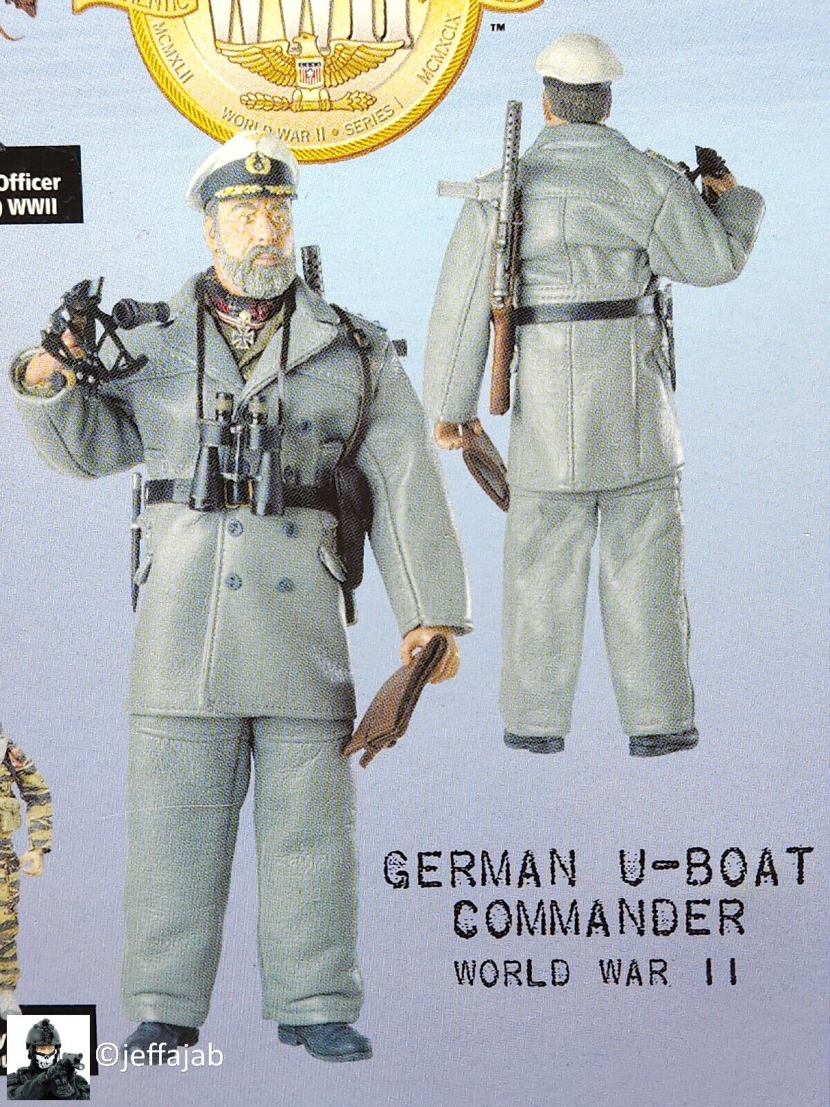 1:6 Ultimate Soldier WWII German U-Boat Commander MP28 Machine Gun 12" Figure