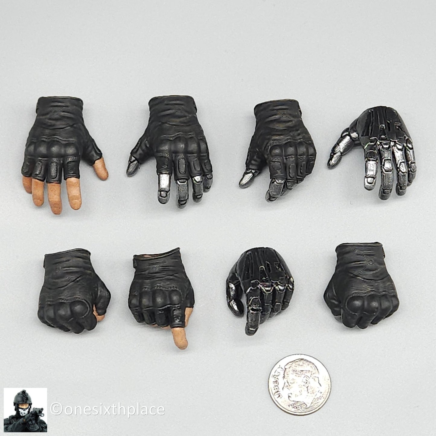 1:6 scale Hot Toys Deadpool 2 Cable Gloved Hands Set for 12" Figures MMS583