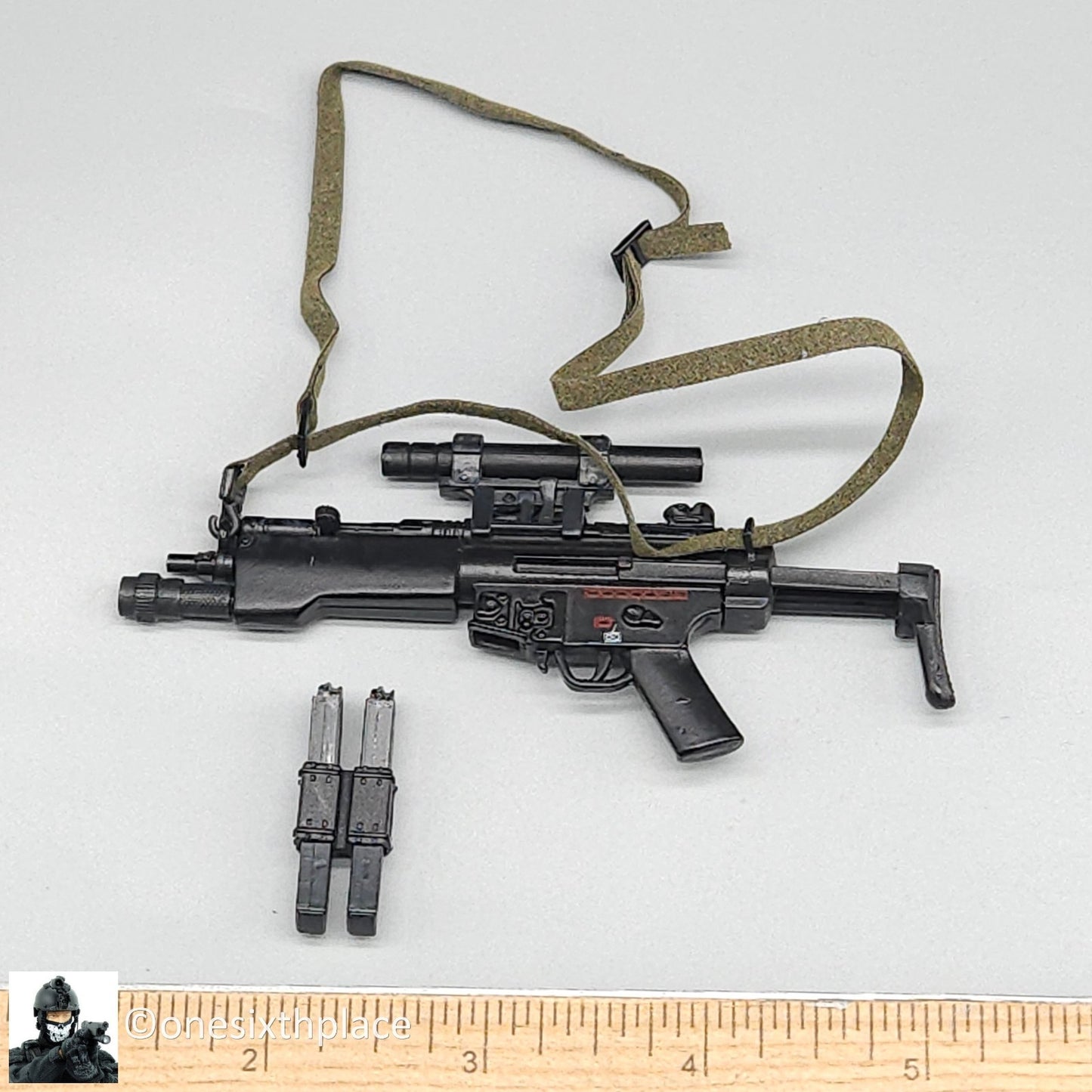 1:6 scale BBI GSG-9 Konrad Metal MP5 Submachine for 12" Figures