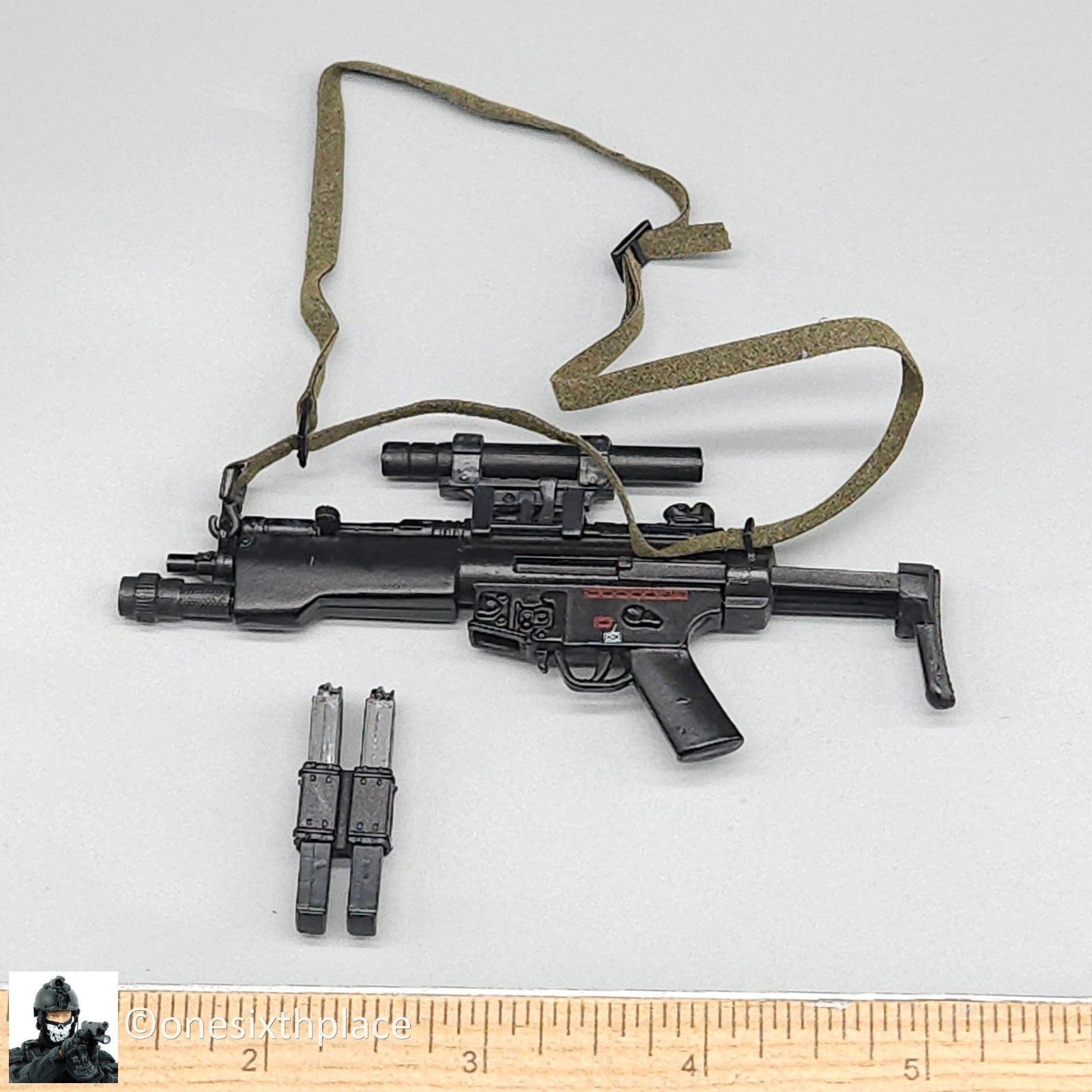 1:6 scale BBI GSG-9 Konrad Metal MP5 Submachine for 12" Figures