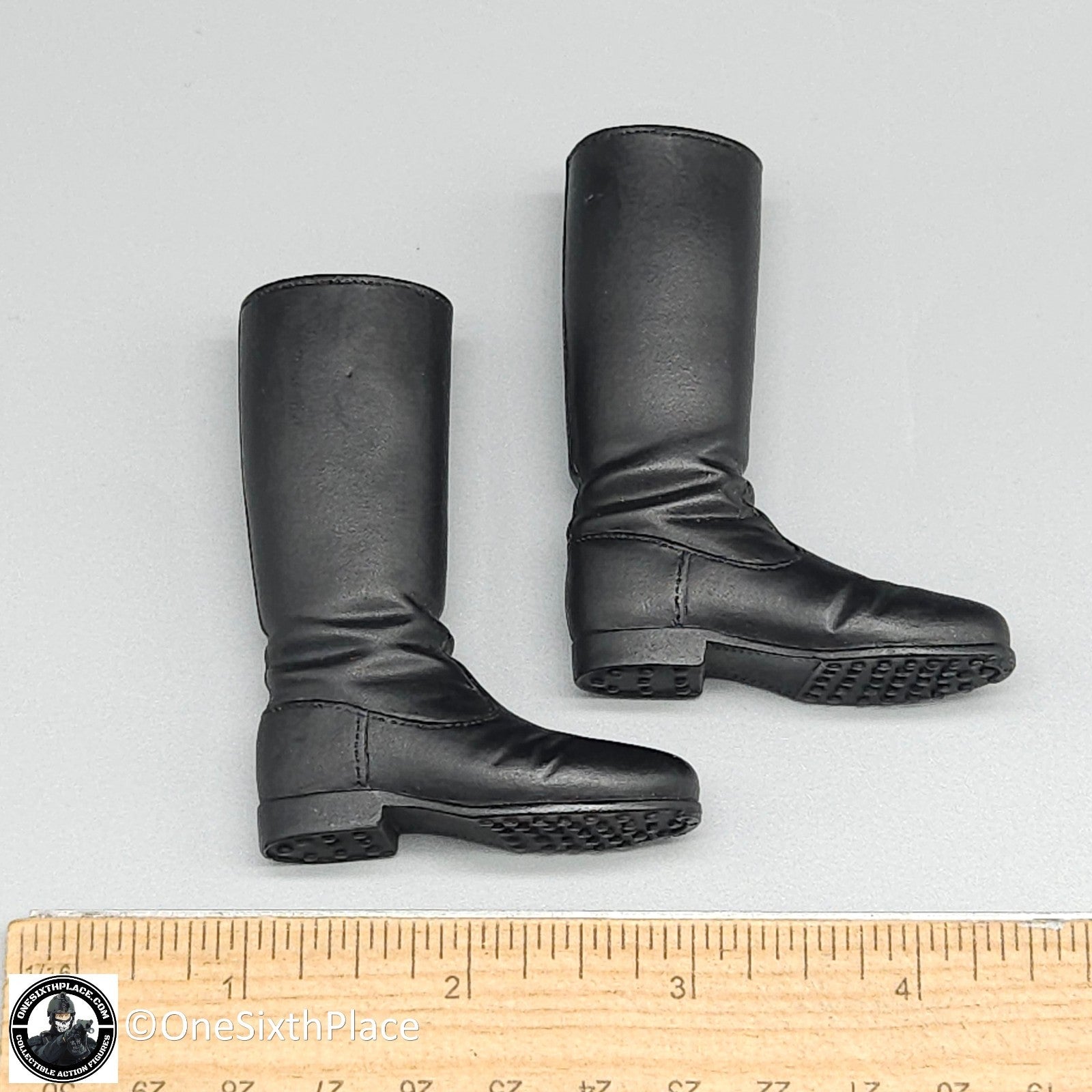 1:6 scale Dragon WWII German Tall Black Boots for 12" Figures