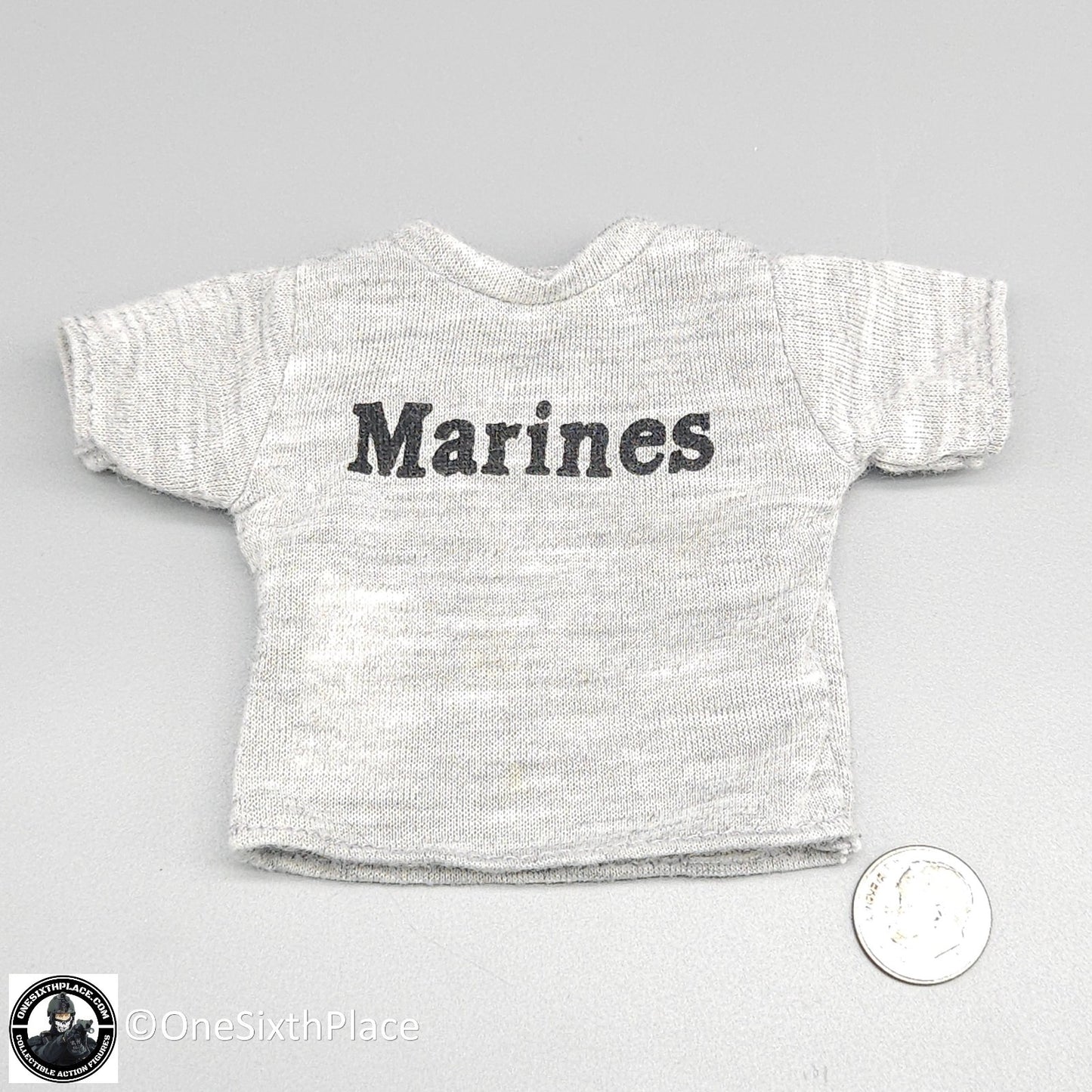 1:6 Ultimate Soldier Mens "Marines" Logo T-Shirt for 12" Figures