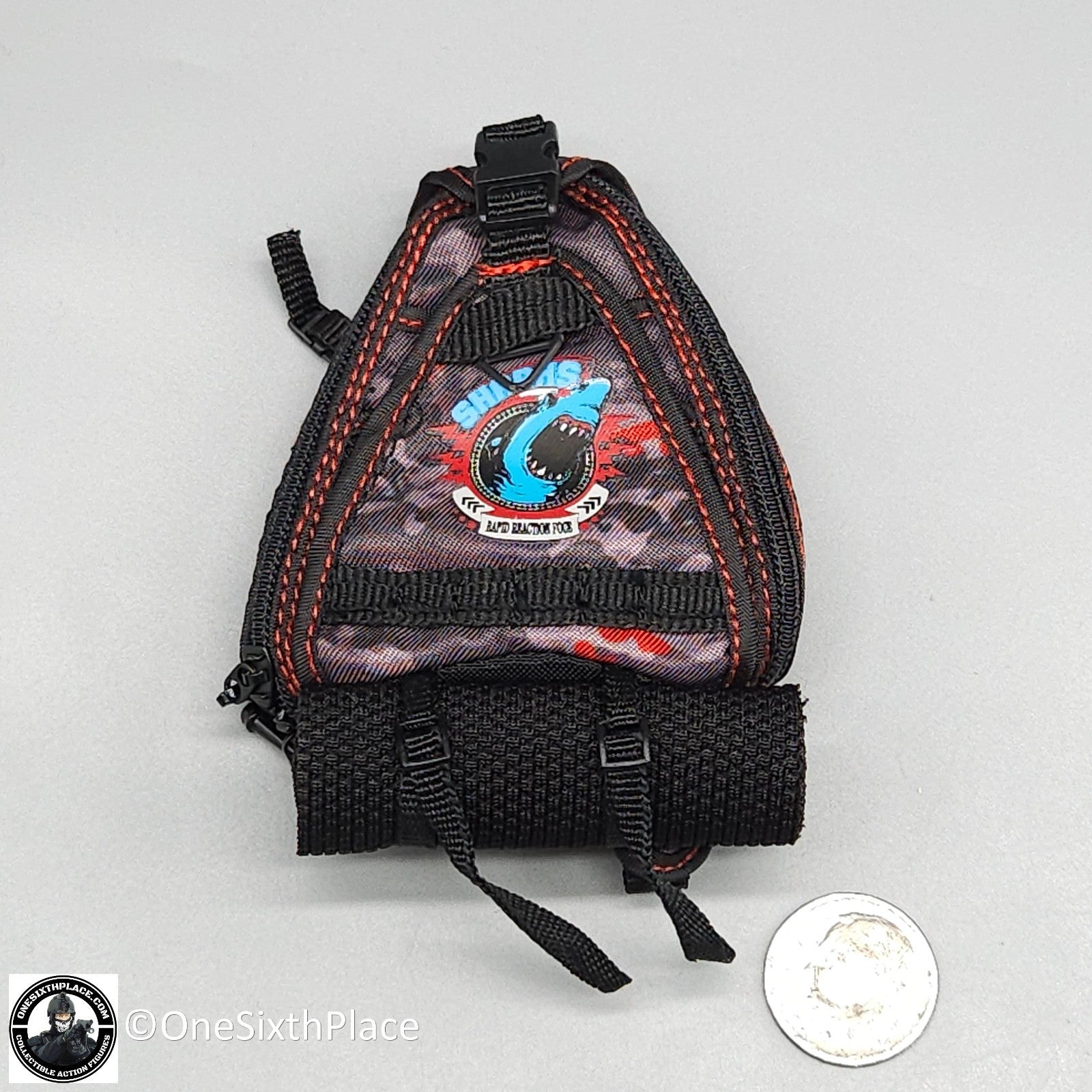 1:6 scale Fire Girl Female CQB Tactical Agent Grey Multicam Backpack 12" Figure