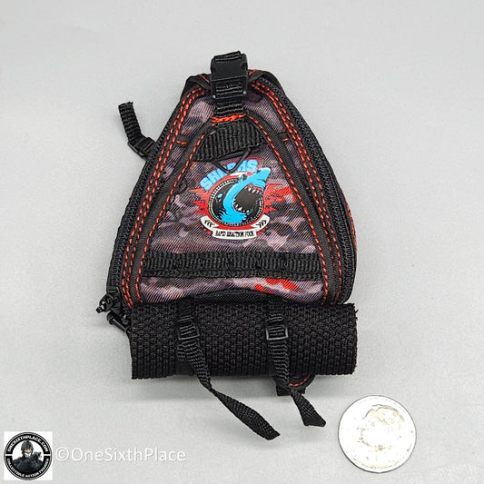 1:6 scale Fire Girl Female CQB Tactical Agent Grey Multicam Backpack 12" Figure