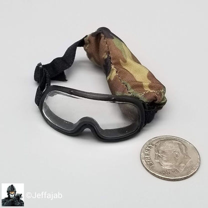 1:6 DamToys Russian Spetsnaz Vityaz Goggles w/ Woodland Camo Cover 12" Figures