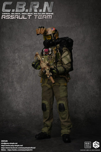 1:6 Easy & Simple CBRN Assault Team Green Maritime Assault Suit for 12" Figures