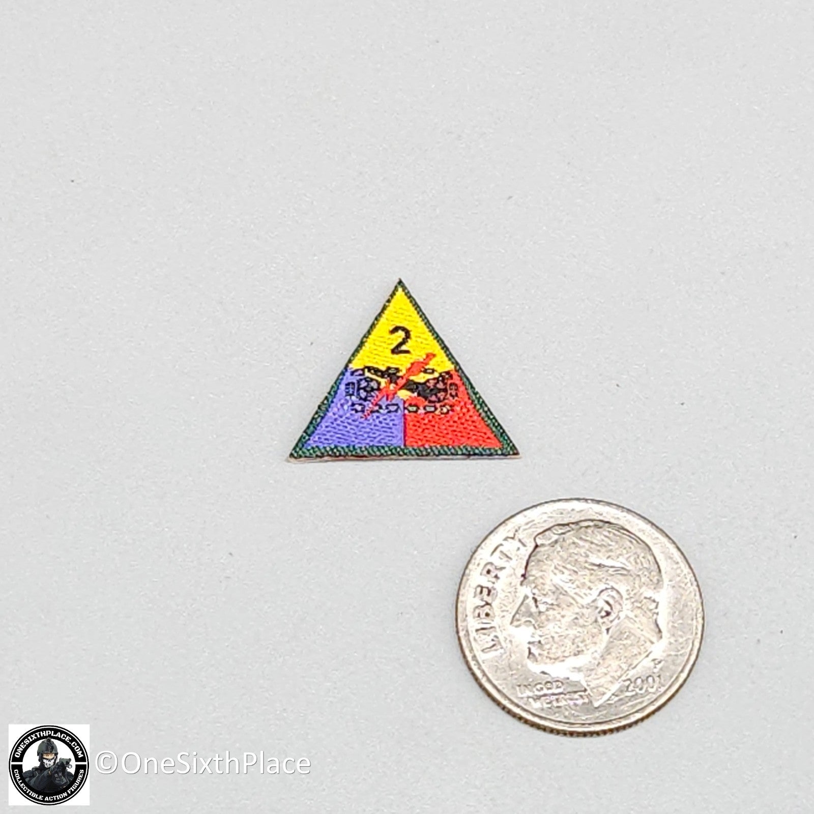 1:6 scale WWII US 2nd Armored Div Tank Loader "Coon Ass" Patch (x1) 12" Figures