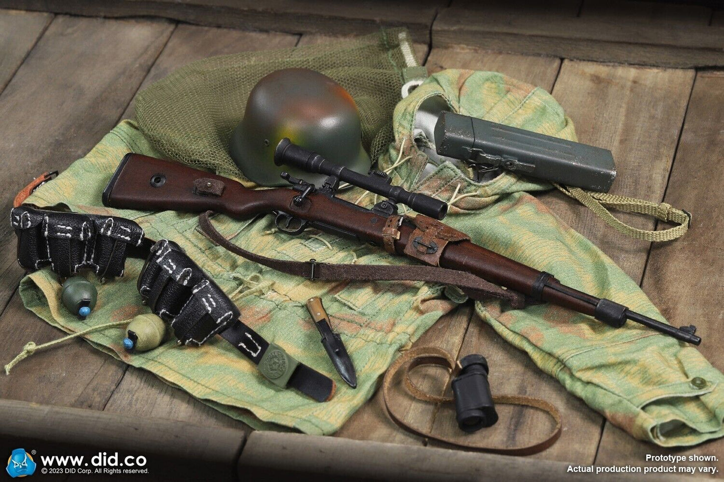 1:6 Scale DiD WWII German Wehrmacht Heer Sniper Wolfgang 12" Figure D80163