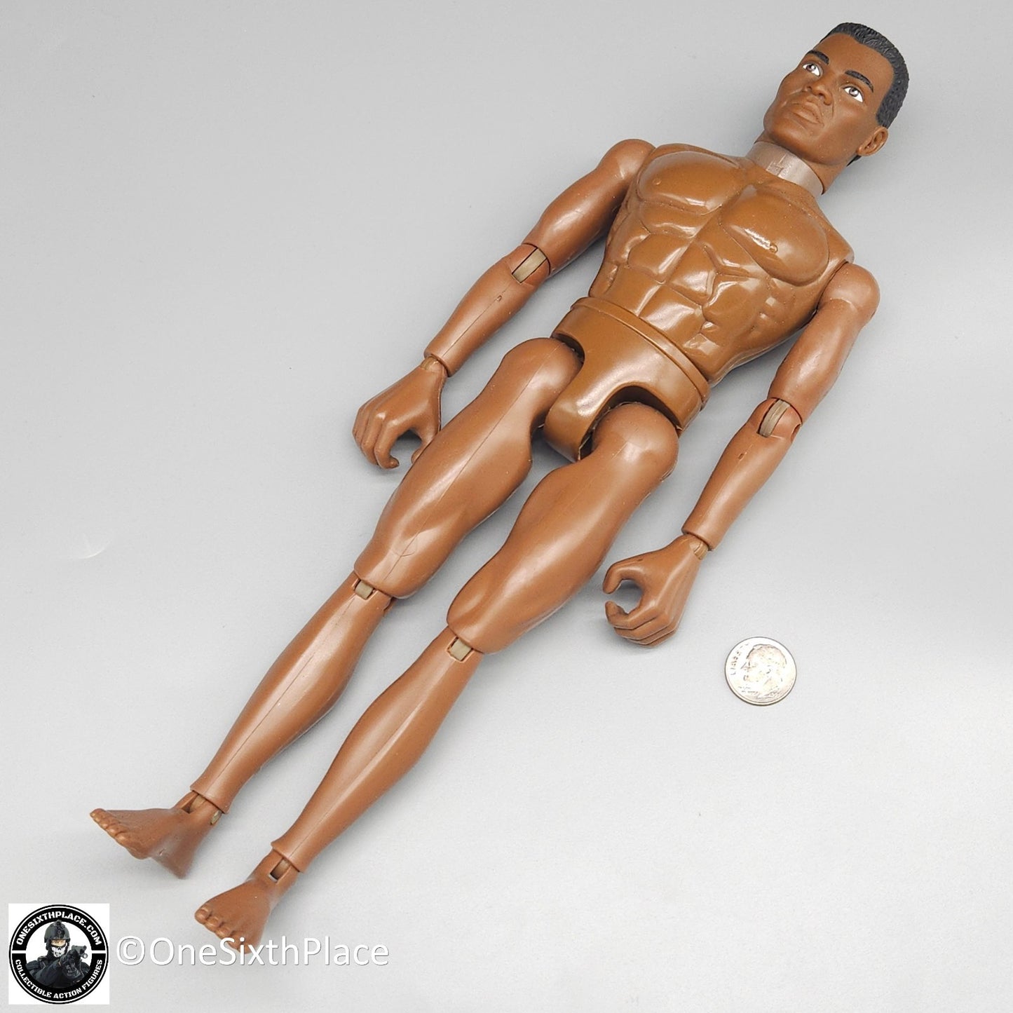 1:6 scale Hasbro GI Joe 1996 AA Black Male Nude Body 12" Figure