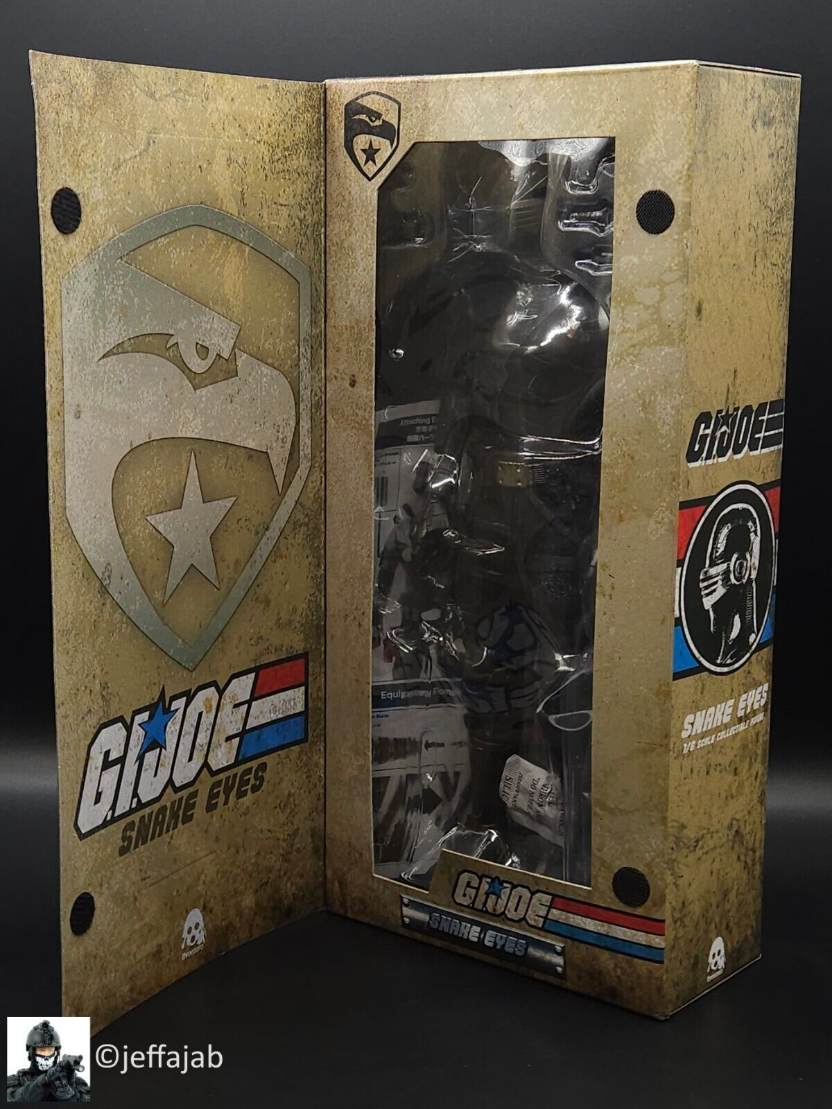 1:6 scale 3A ThreeZero GI Joe Snake Eyes 12" Figure 3A-3Z0215 ThreeA