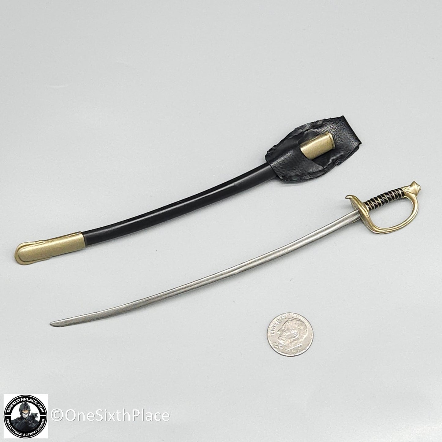 1:6 scale Sideshow USMC Gunnery Sgt. R Lee Ermey Sword & Scabbard for 12" Figure