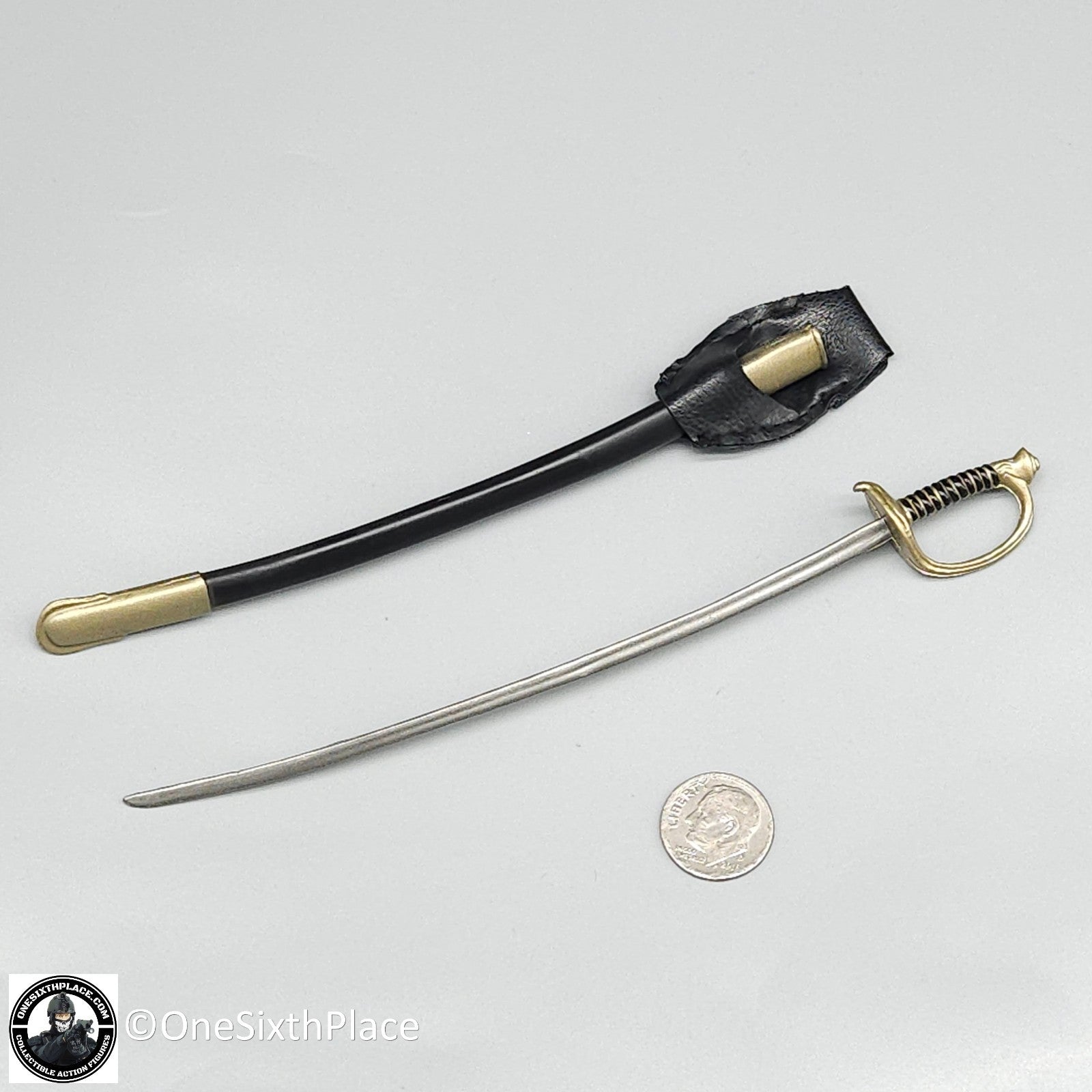 1:6 scale Sideshow USMC Gunnery Sgt. R Lee Ermey Sword & Scabbard for 12" Figure