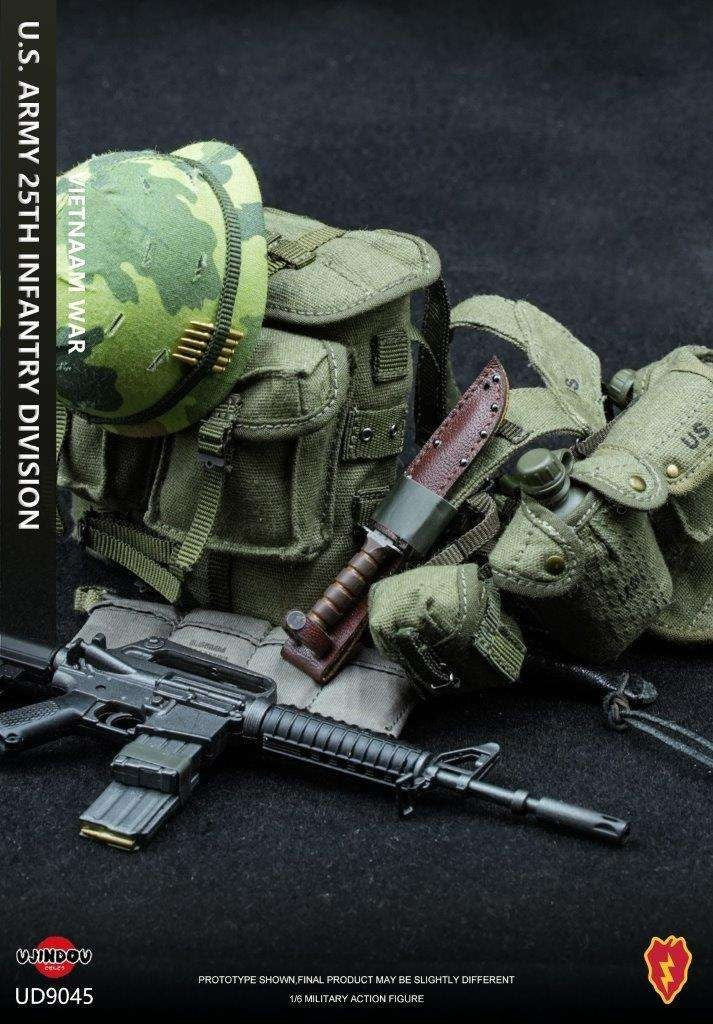1:6 scale Ujindou Vietnam US Army 25th Infantry Division 1911 Pistol w/ Holster