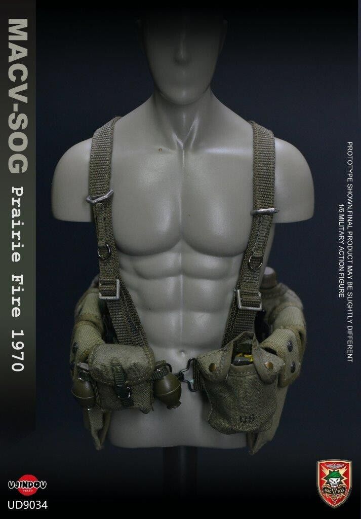 1:6 Ujindou Vietnam MACV-SOG Prairie Fire STABO Harness for 12" Figures