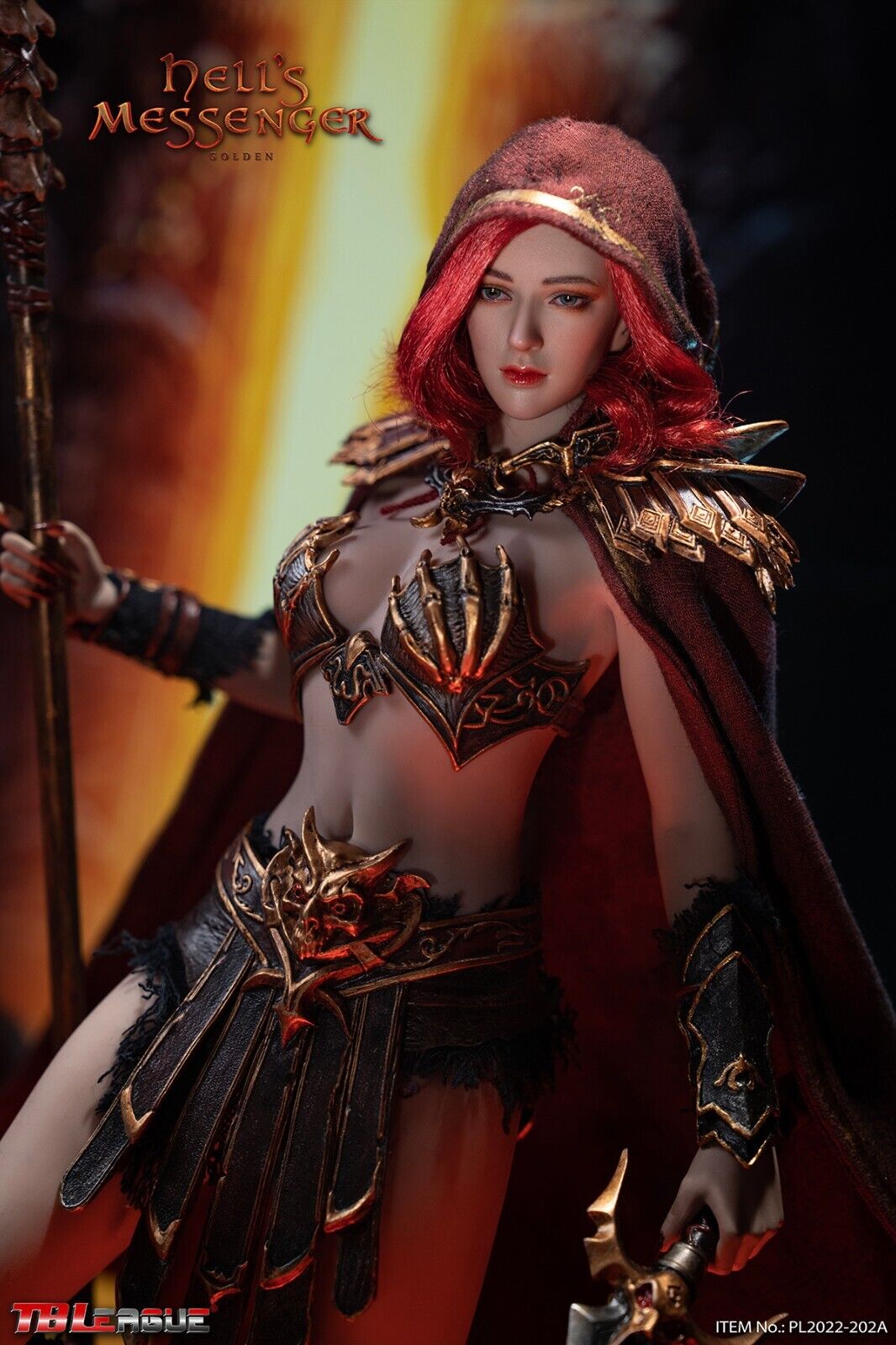 1:6 TBLeague PL2022-202A Hell’s Messenger Golden 12" Female Fantasy Figure